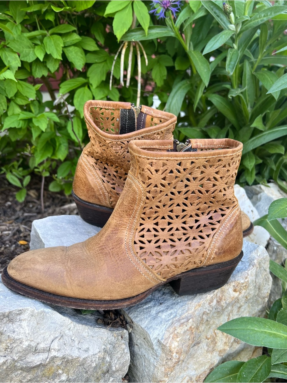 FarylRobin Tooled Leather Heeled Boots